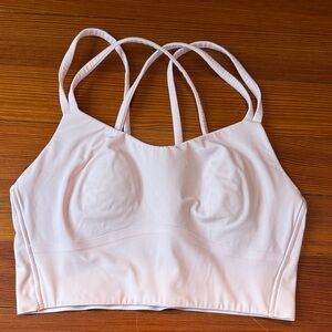 Lululemon Athletica Light Pink Strappy Sports Bra